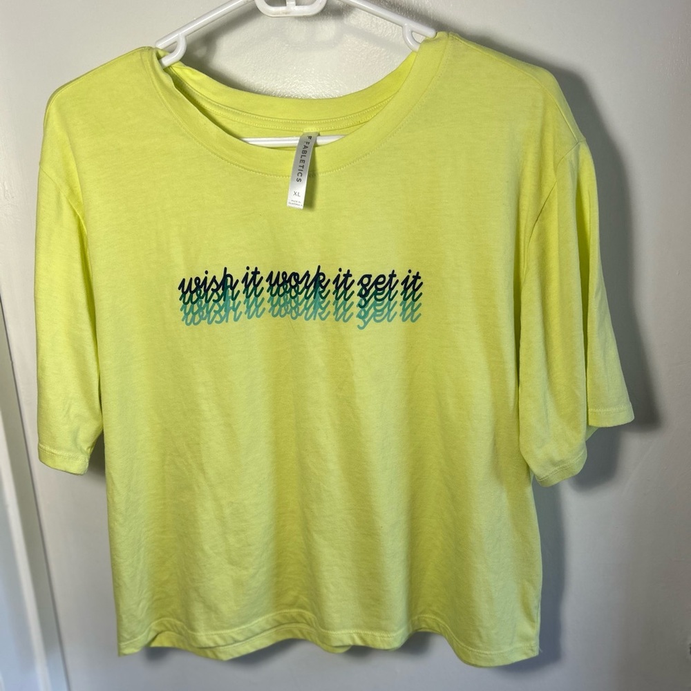 Fabletics Lime Graphic Tee